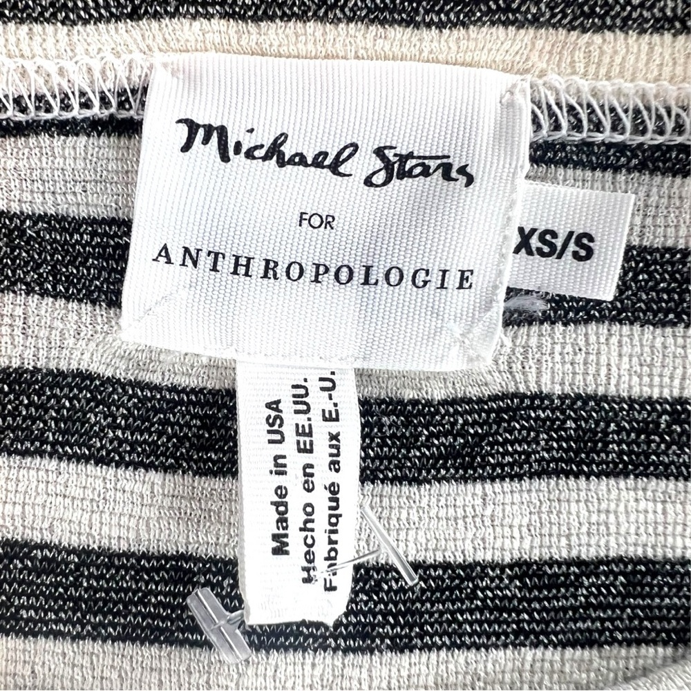 Anthropologie Michael Stars Women's Shine V-Neck Long-Sleeve Tee In Size XS/S - Picture 7 of 8